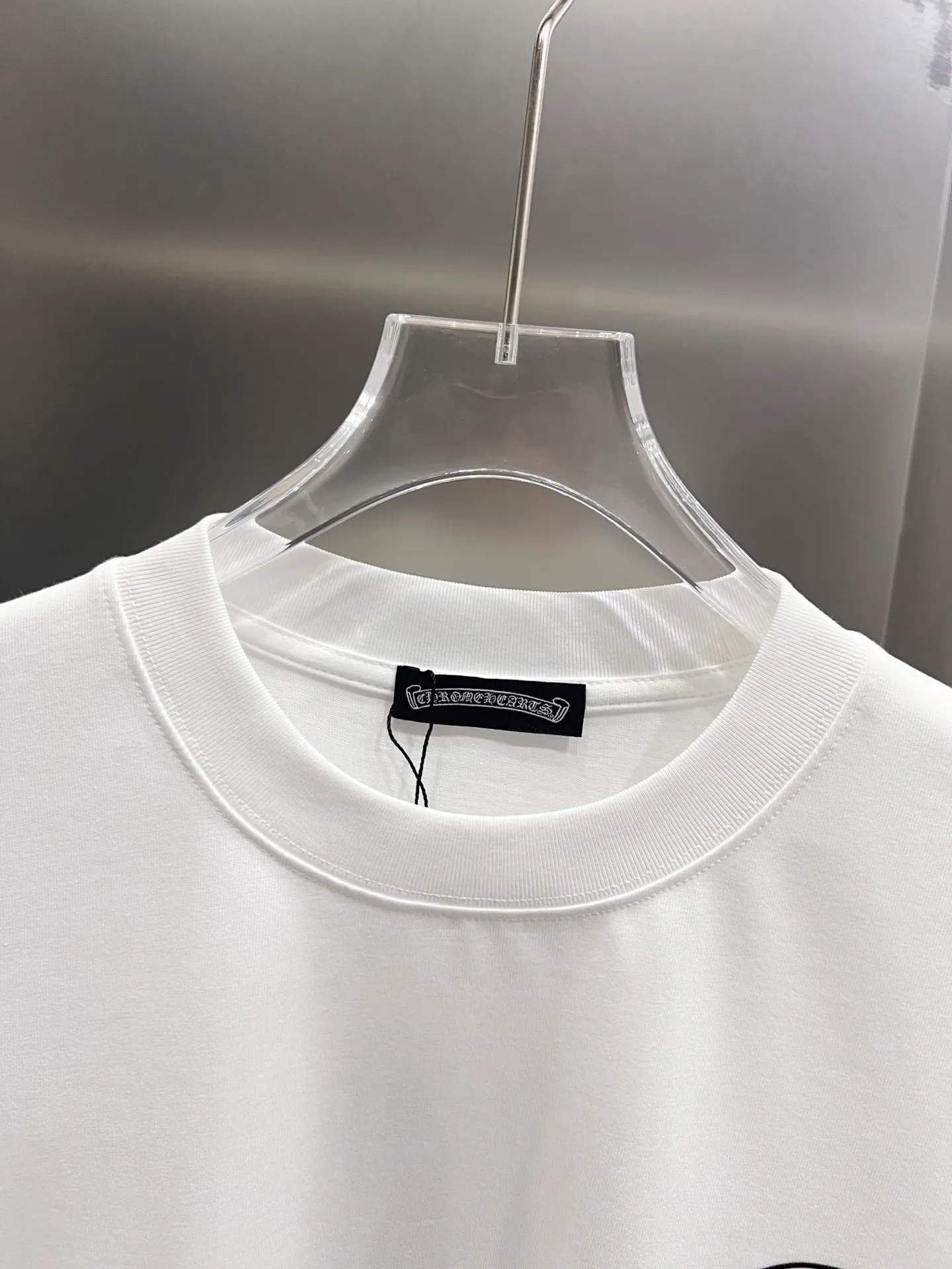 🅿️190 CH Crow 2025 Autumn and Winter New Short-sleeved T-shirt Horseshoe Sanskrit word craft Cross foam craft design The real thing is great🔥Same style for men and women, loose version Size S M L XL XXL Five sizes black white